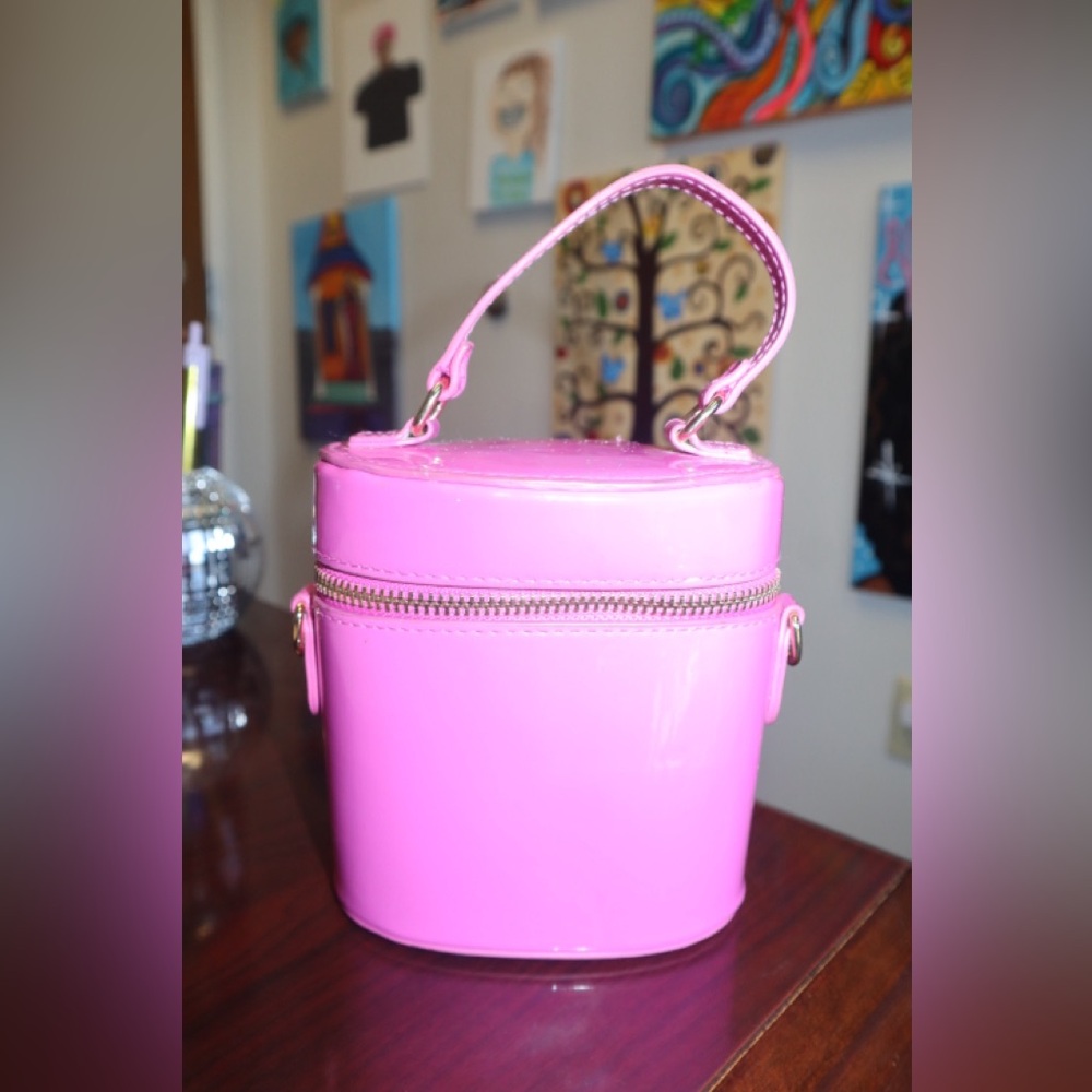 Pink Cylinder Micro Handbag